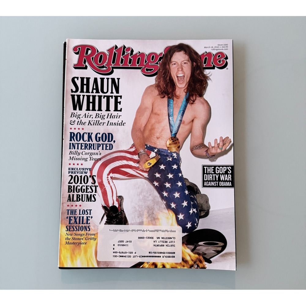 Rolling Stone Magazine- Shaun White-2010s Biggest Albums- Issue 1100 March 2010